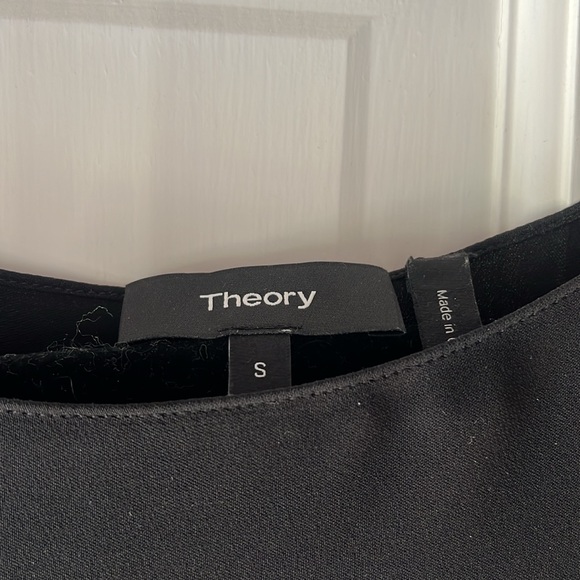 Theory chiffon black tee - Picture 2 of 4